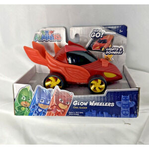 PJ Masks Glow Wheelers Owl Glider Toy Toddler Light‎ Up New NIB